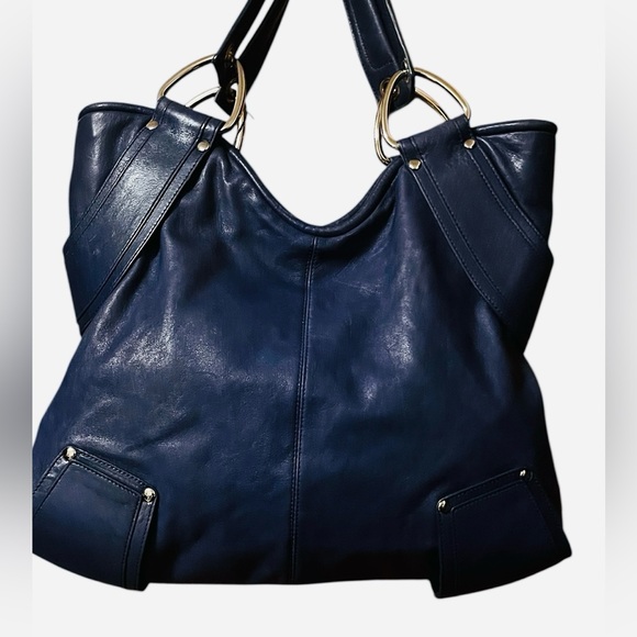 Kooba Kellyn Blue Leather  Bag - Picture 4 of 6
